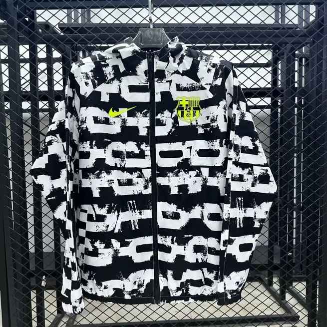 25-26 BAR black and white windbreaker