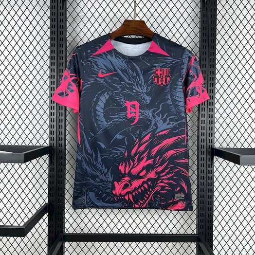 25-26 BAR dark blue and pink Dragon special Jersey