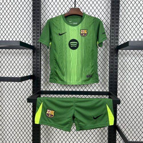 Ensemble de football enfant Barcelona vert gardien — 2025/26
