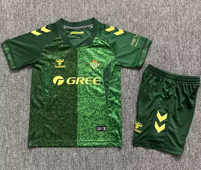 Ensemble de football enfant Real Betis — 2026/27 · Extérieur · tailles 16–28