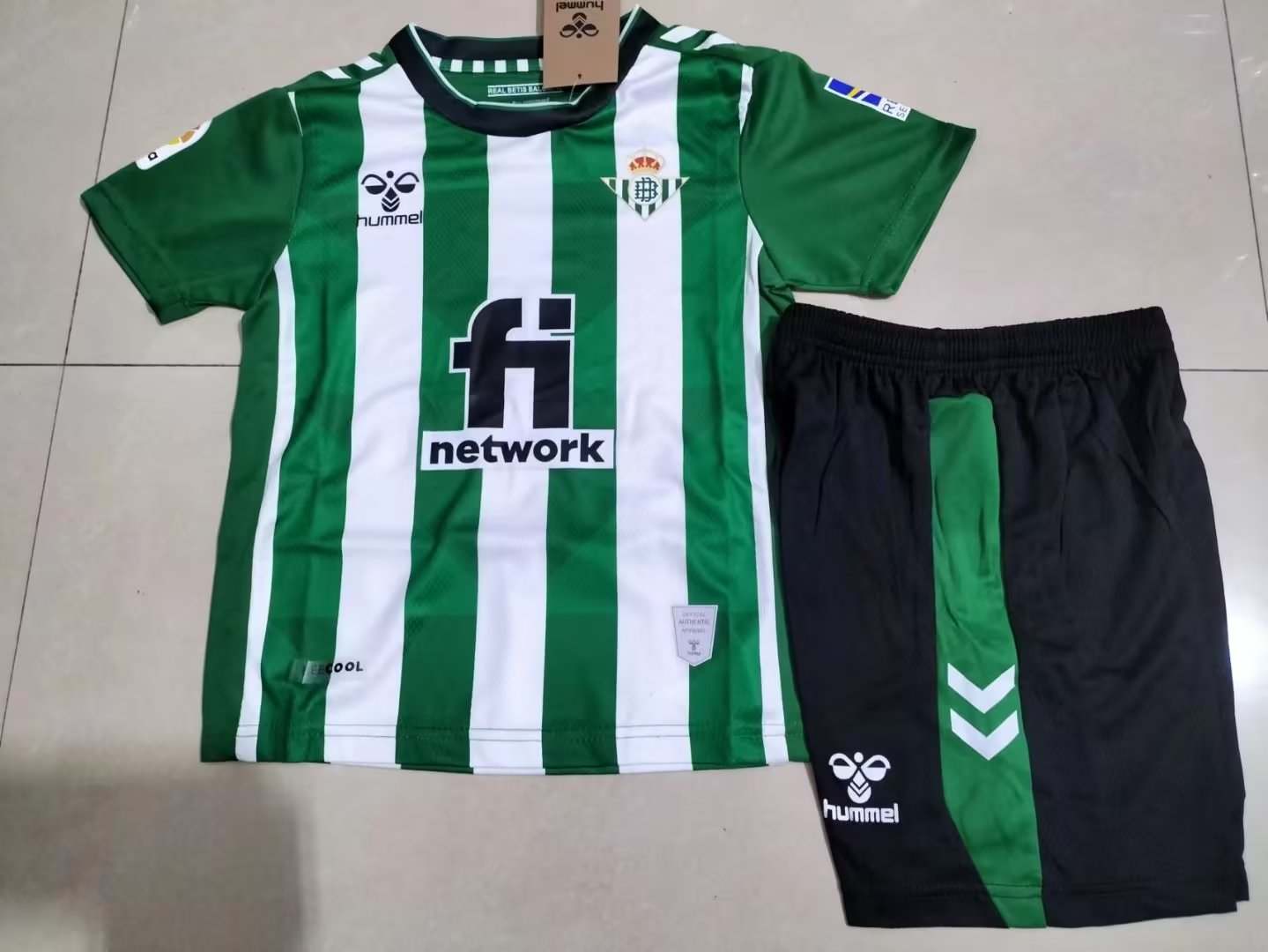 22-23 Real Betis home kids kit