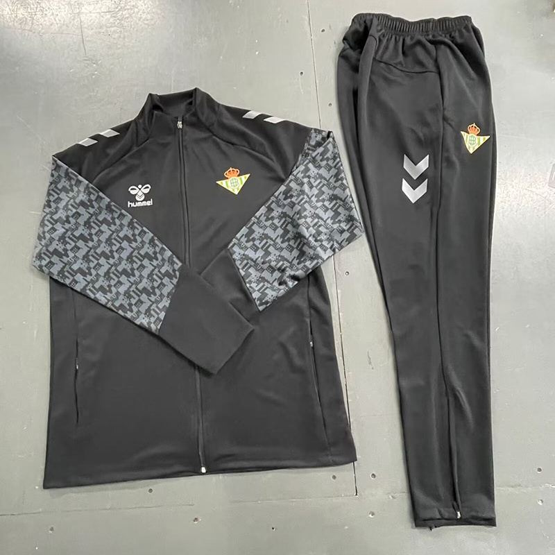 24-25 BTS Black half zipper tracksuit
