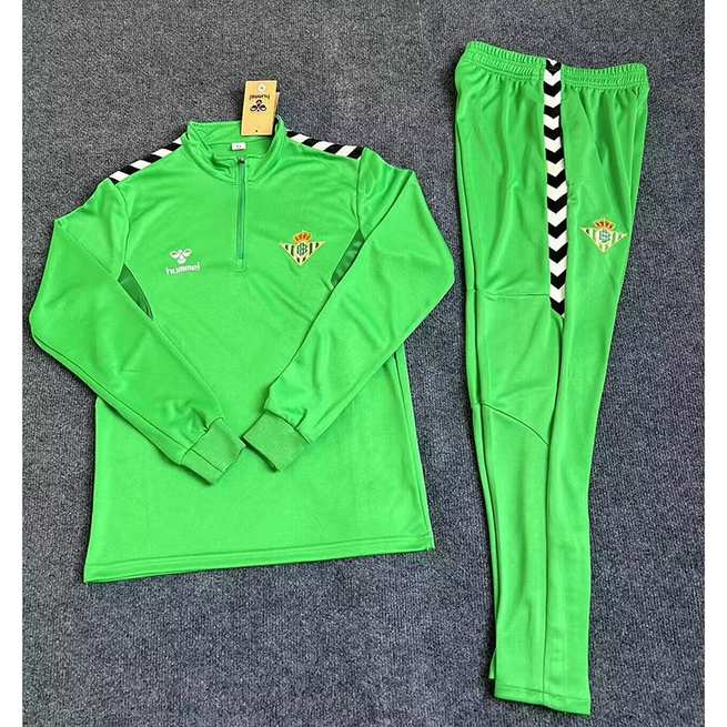 24-25 BTS Green half zipper tracksuit