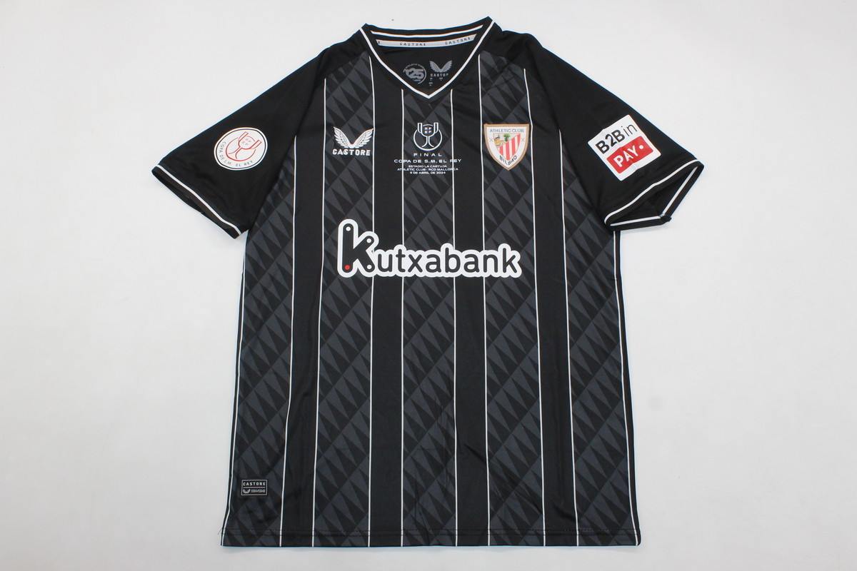 Maillot de football 23-24 Bilbao noir gk copa de rey finale