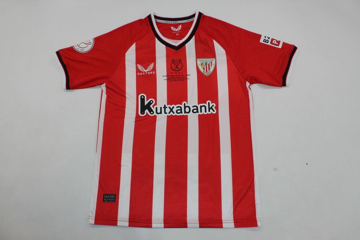 Maillot de football 23-24 Bilbao copa de rey finale — tailles s–xxl