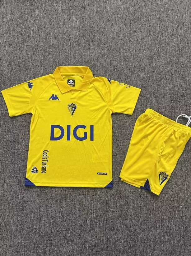 2026/27 Cadiz Home Kids Kit Soccer Jersey 16-28