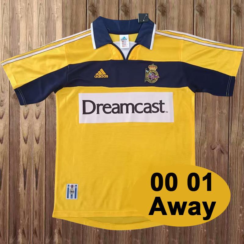 Maillot de football 00-01 Deportivo La Coruna — Extérieur · Rétro