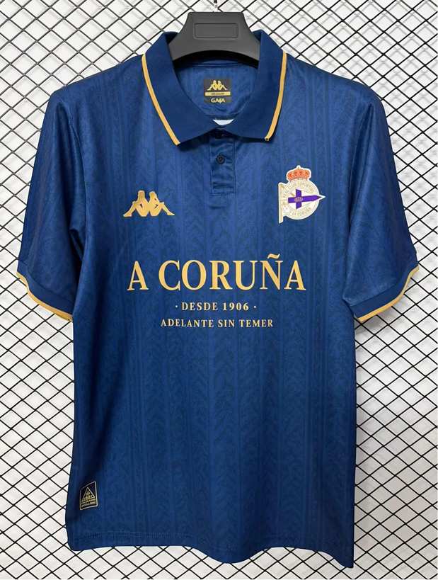 Maillot de football Deportivo de La Coruna bleu style streetwear — 2026/27 · tailles S–4XL
