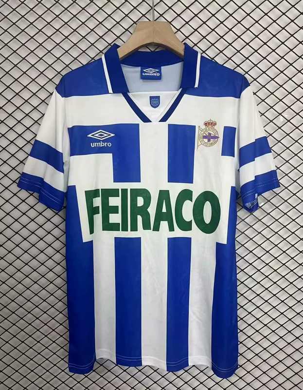 Maillot de football 94-95 Deportivo de La Coruna — Domicile · Rétro
