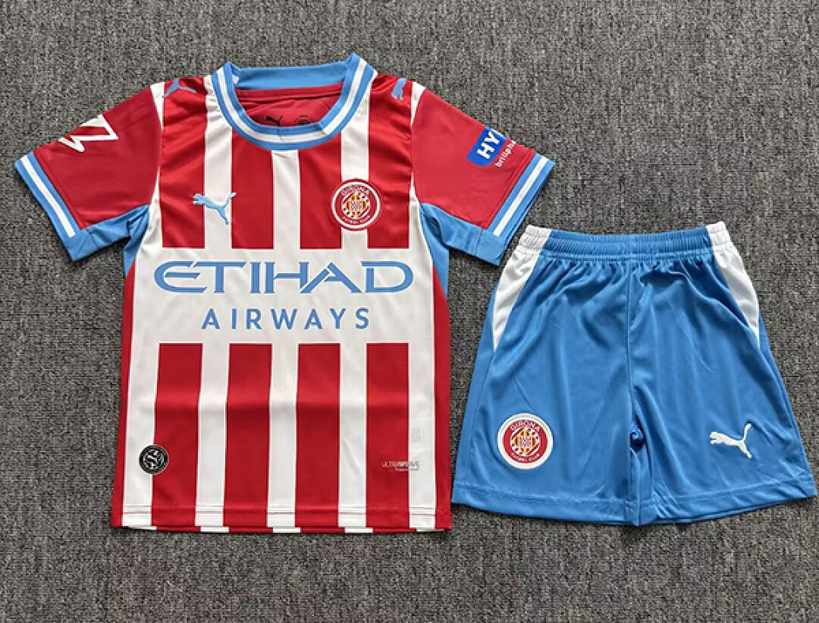 2026/27 Girona FC Home Kids Kit Soccer Jersey 16-28