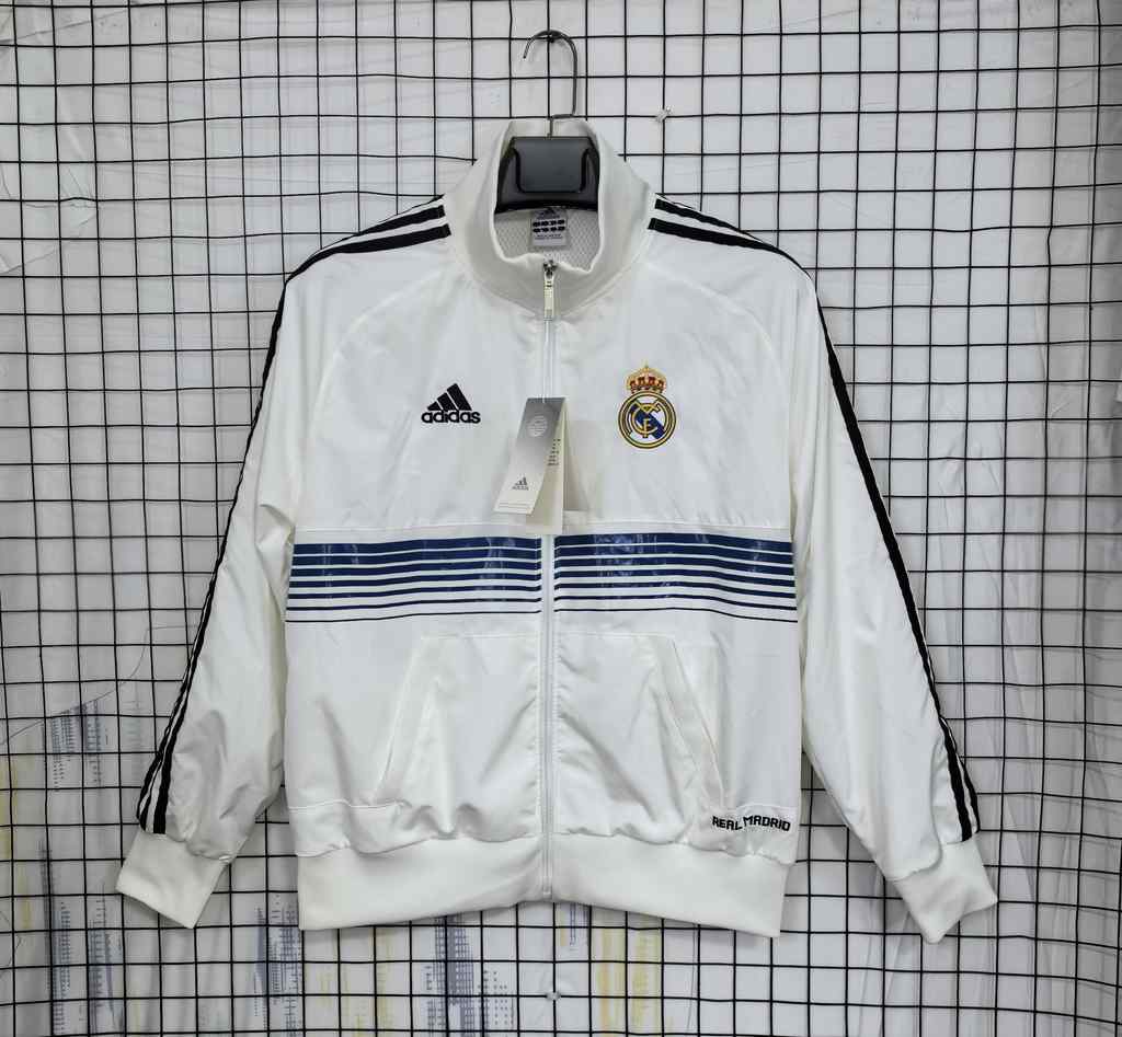 Coupe-vent 12/13 Real Madrid blanc — Rétro
