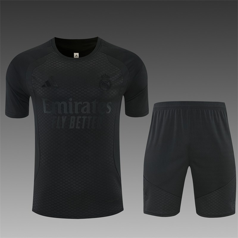 2026/27 Real Madrid All Black Training Suit Size S-2XL