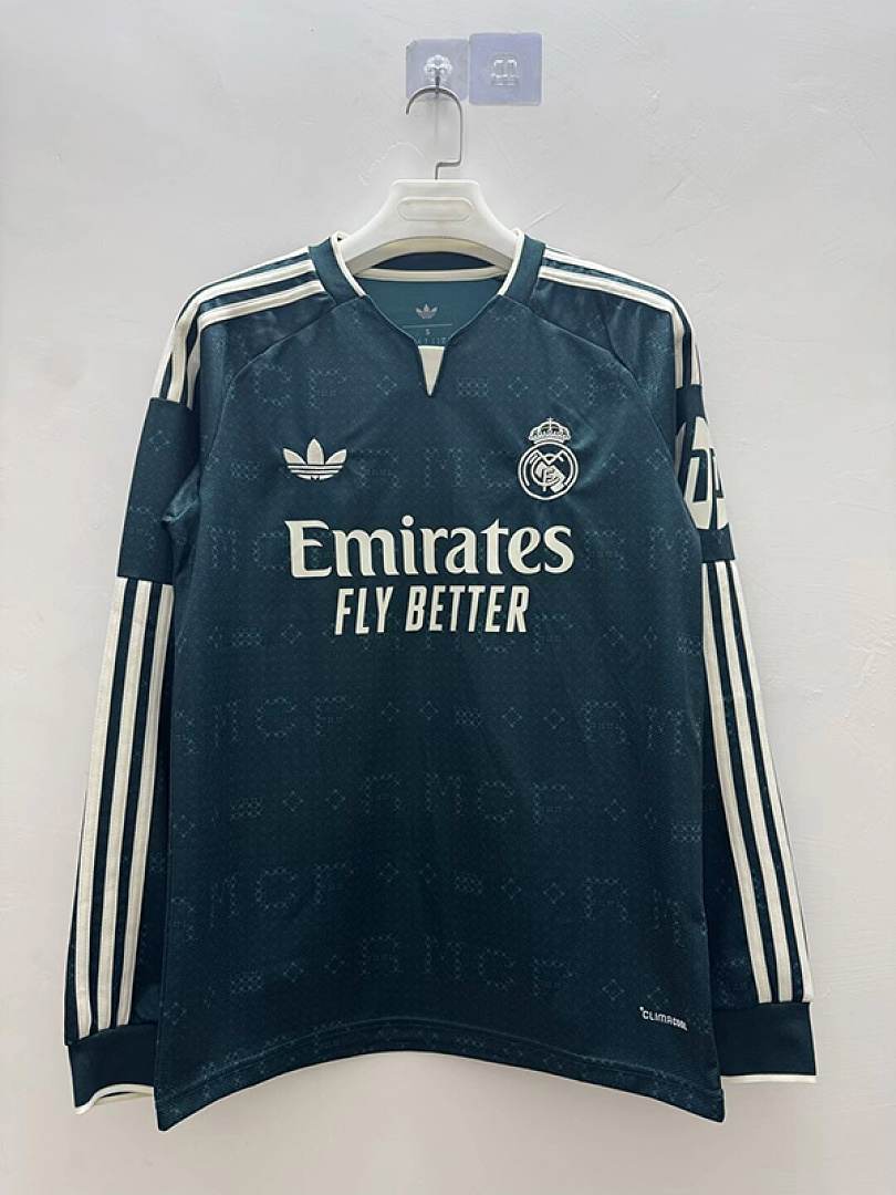 2026/27 Real Madrid Away Long Sleeve Soccer Jersey S-4XL