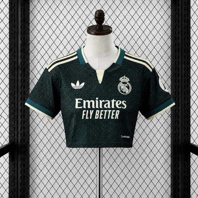 Maillot de football femme Real Madrid haut court — 2026/27 · Extérieur · tailles S–2XL