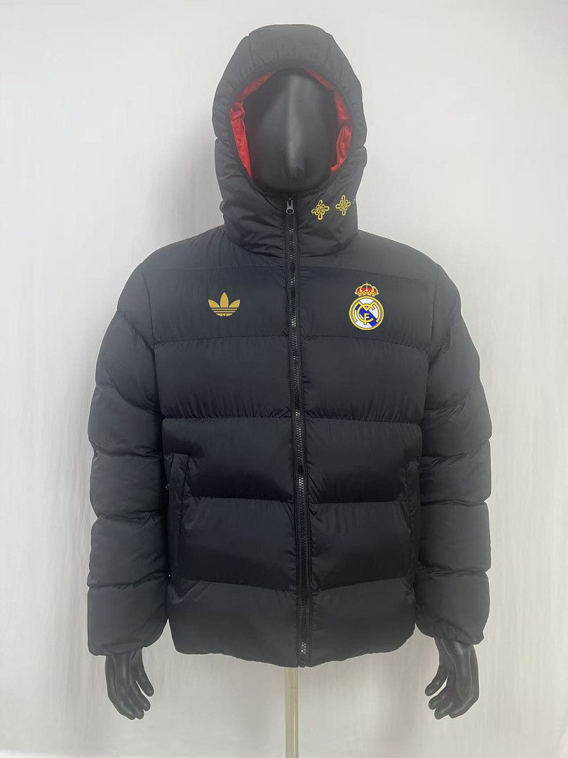 2026/27 Real Madrid Black Cotton Coat S-2XL