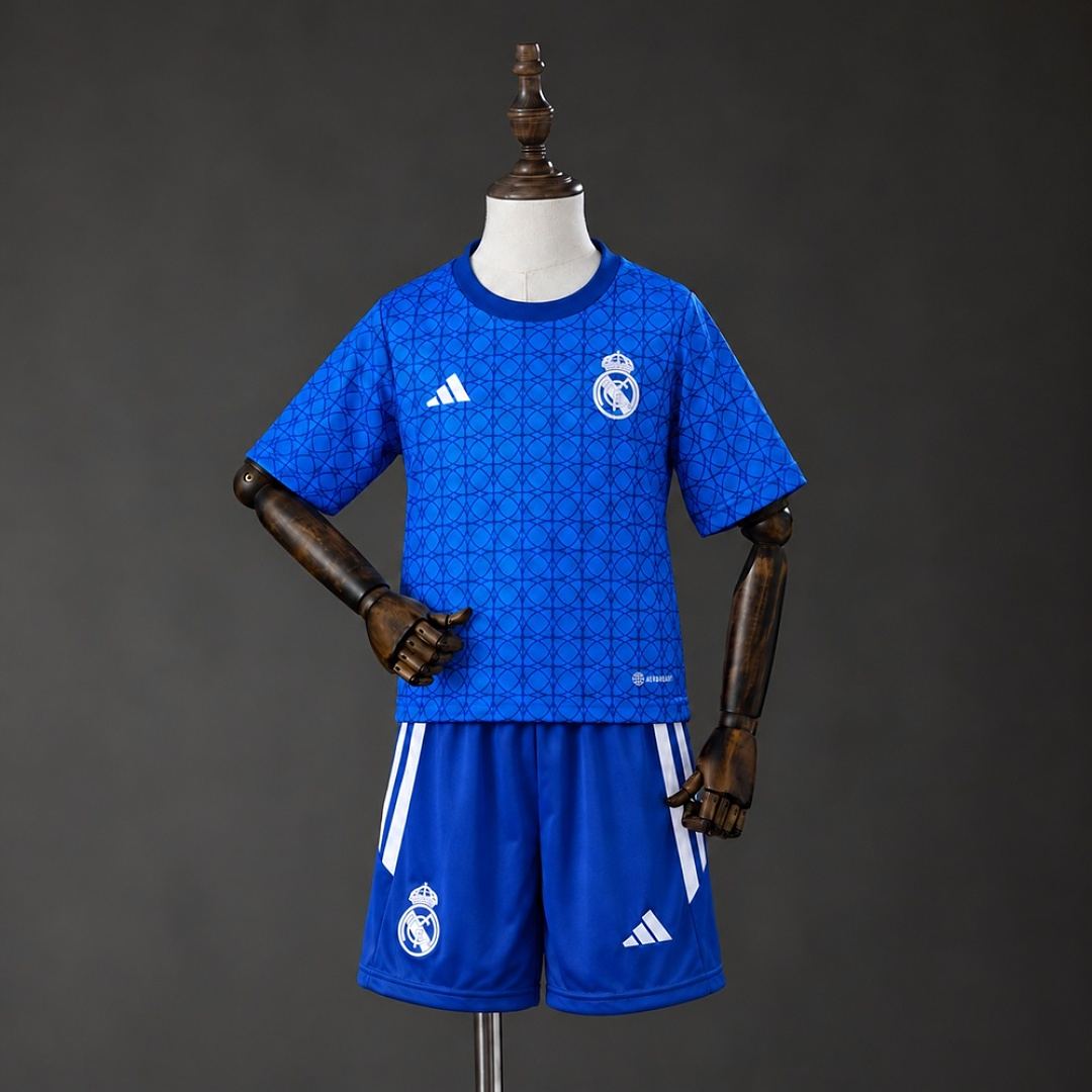2026/27 Real Madrid Blue Training Kids Kit 16-28
