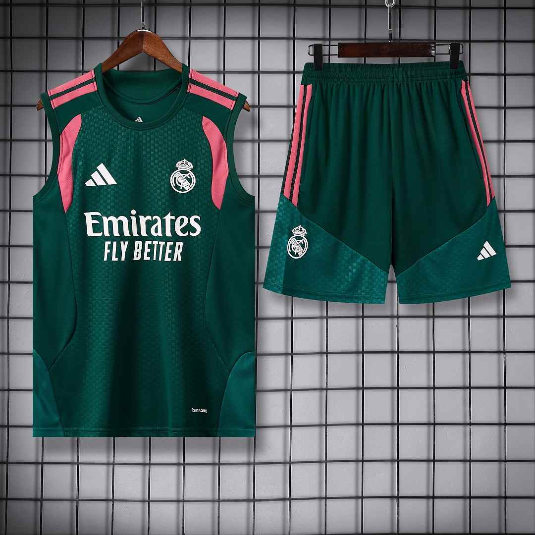 2026/27 Real Madrid Green Vest Suit S-2XL