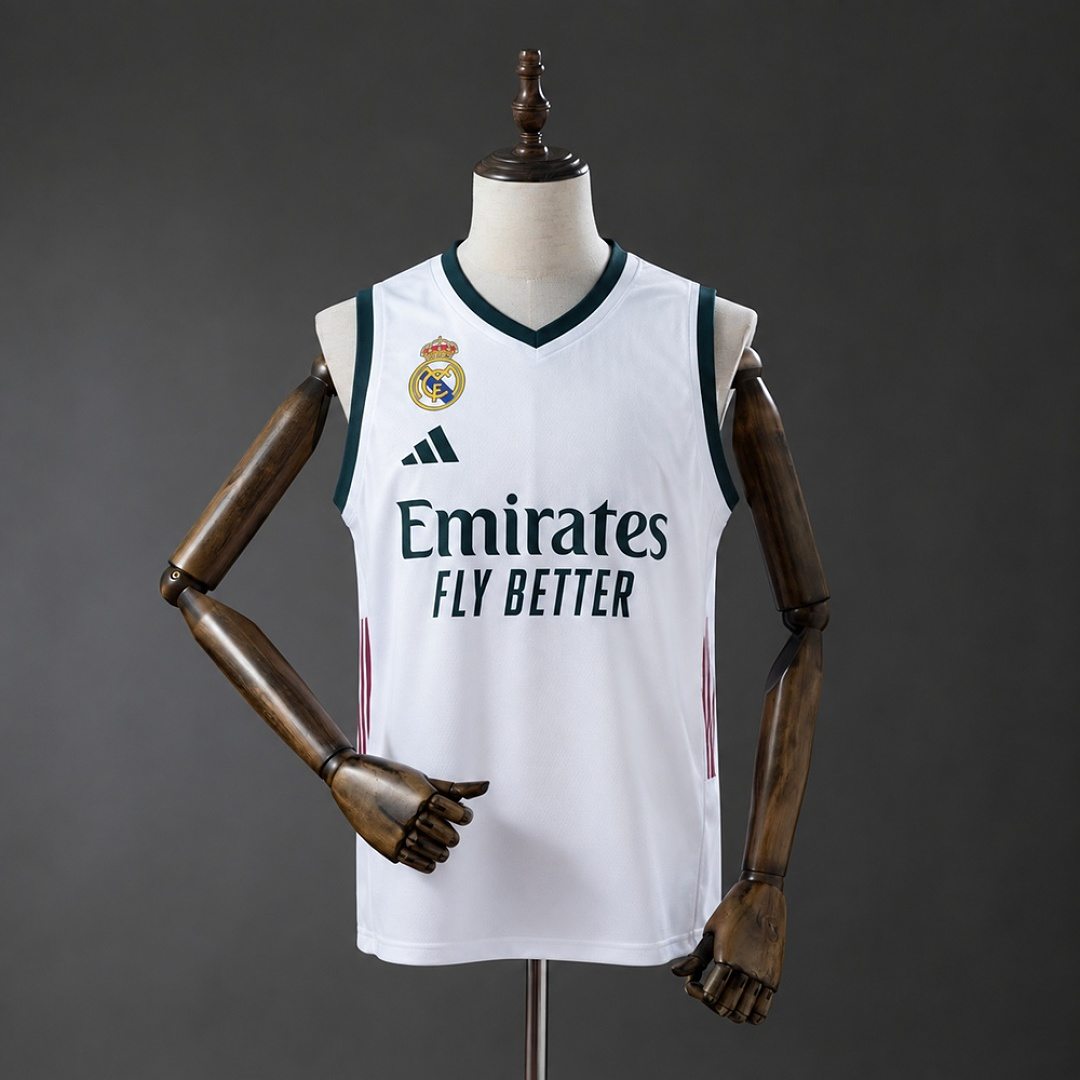 2026/27 Real Madrid Home Basketball Jersey S-4XL
