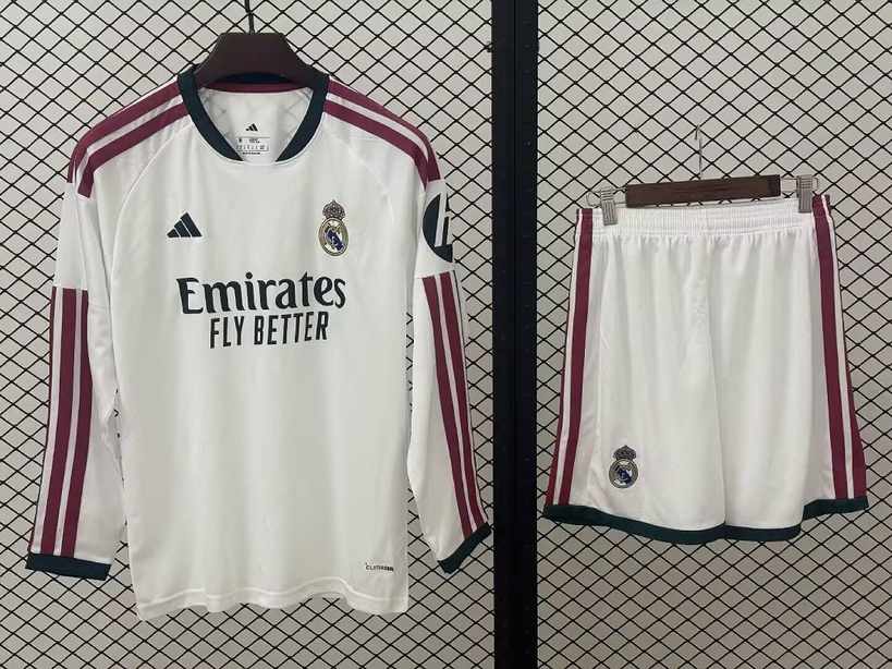Ensemble de football adulte Real Madrid — 2026/27 · Domicile · Manches longues · tailles S–2XL
