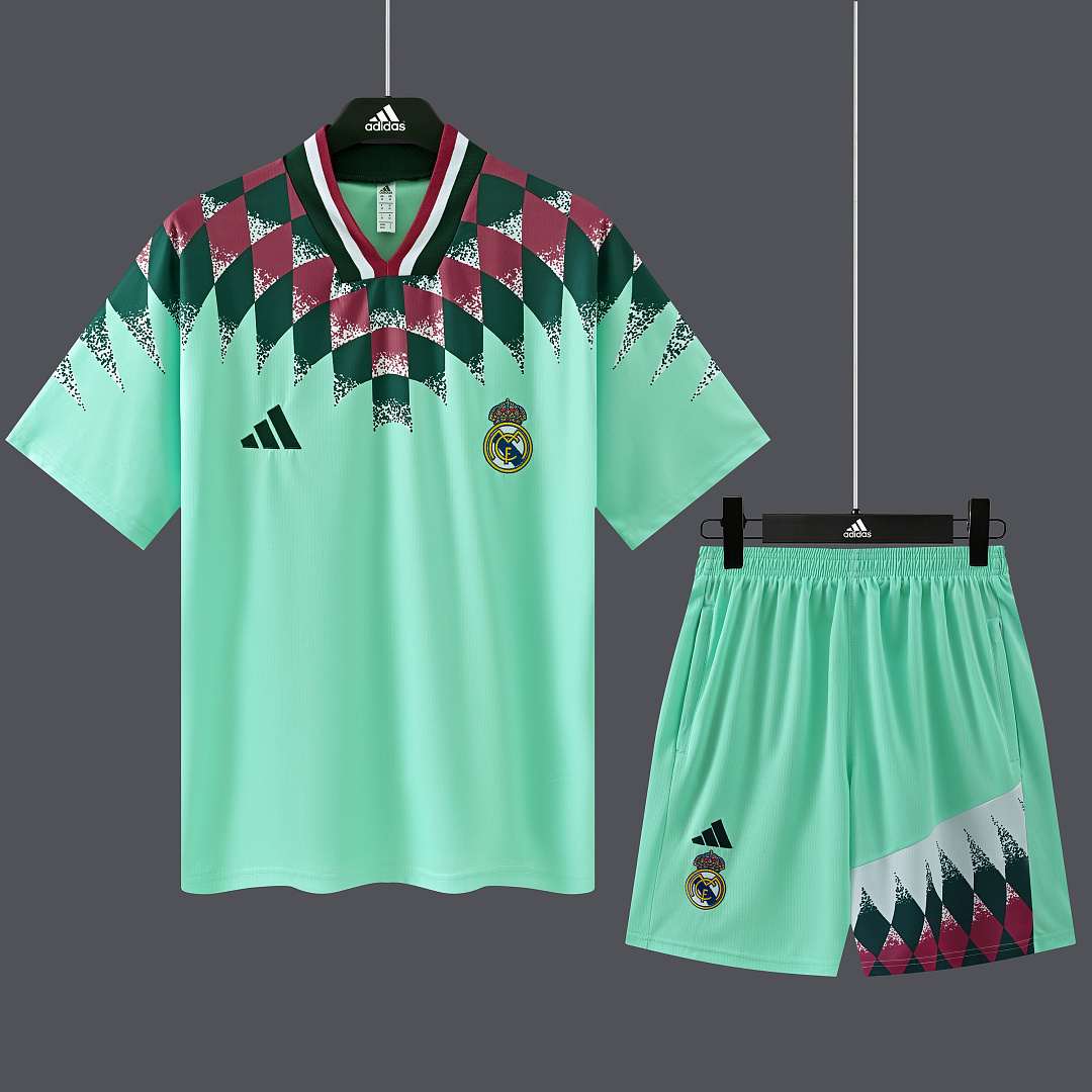 2026/27 Real Madrid Mint Green Retro Training Suit S-2XL