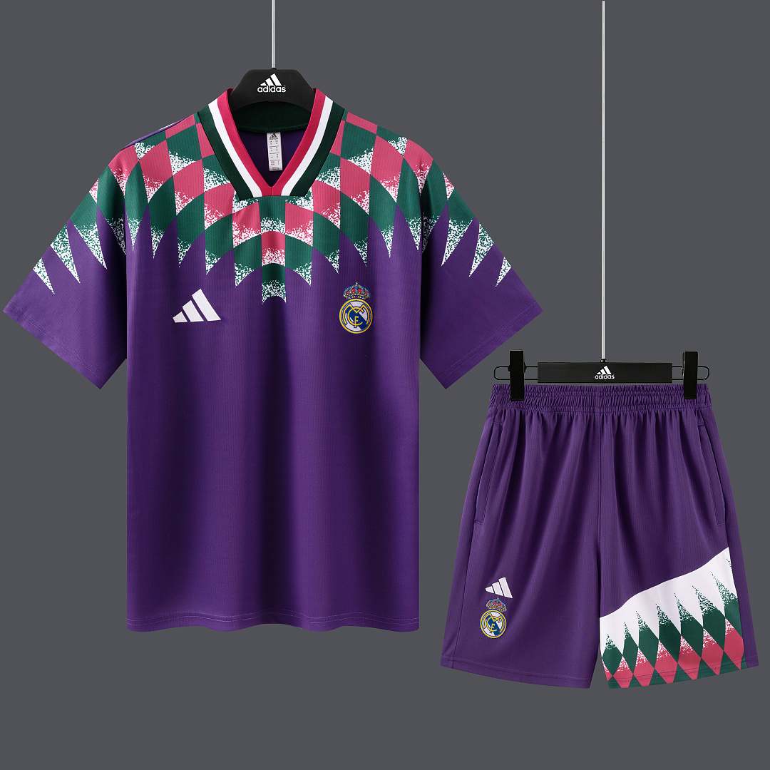 2026/27 Real Madrid Purple Retro Training Suit S-2XL