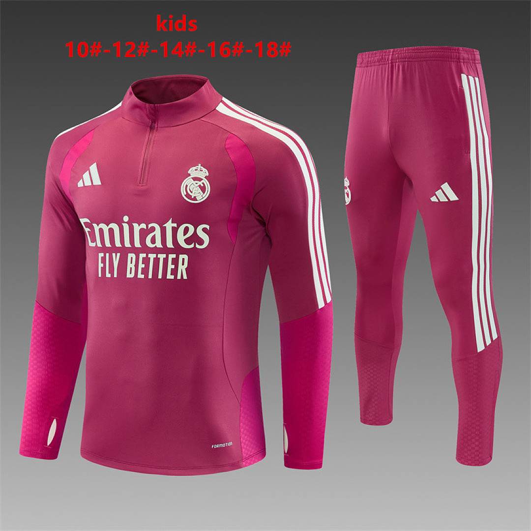 Survêtement enfant Real Madrid Rose demi-zip 10-18 — 2026/27