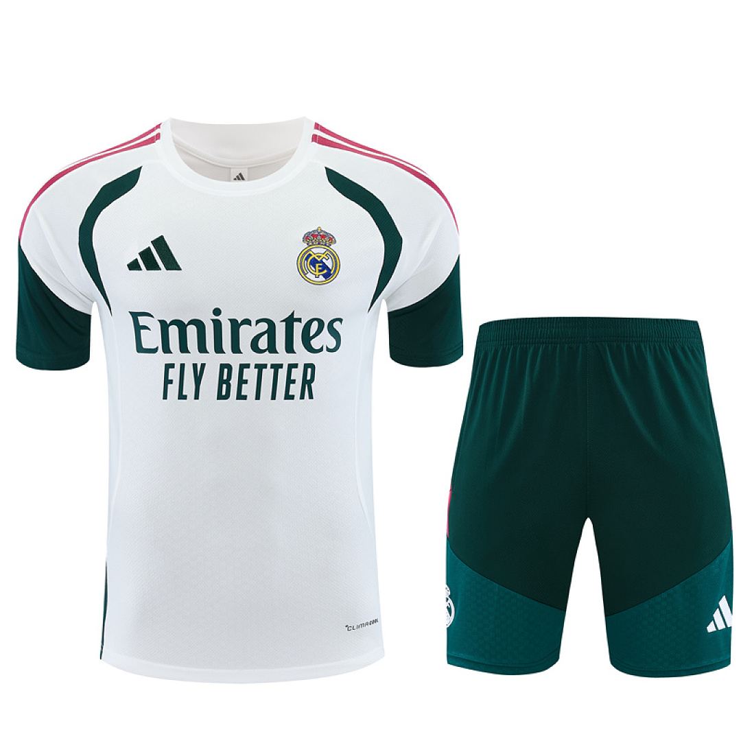 2026/27 Real Madrid White and Green Training Suit S-2XL