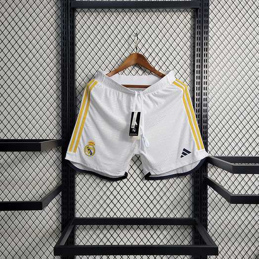Short 23-24 joueur Real Madrid — Domicile · Version joueur · tailles S–3XL