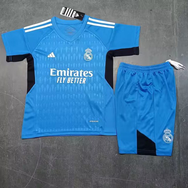 23-24 R MAD blue goalkeeper kid kit