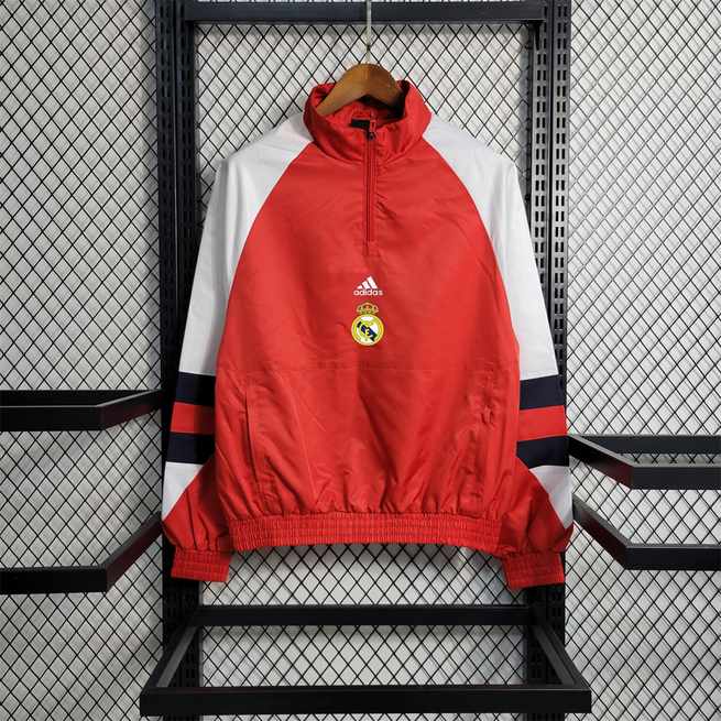 23-24 R MAD red with white sleeves Windbreaker