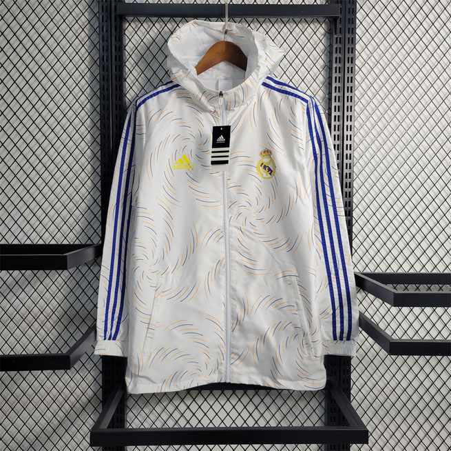 23-24 R MAD white with yellow logo Windbreaker