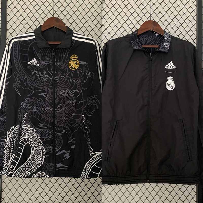 23-24 Real Madrid Trench Coat Reversible