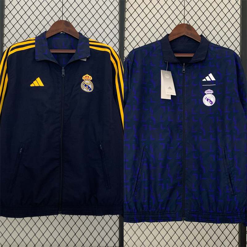 23-24 Real Madrid Trench Coat Reversible