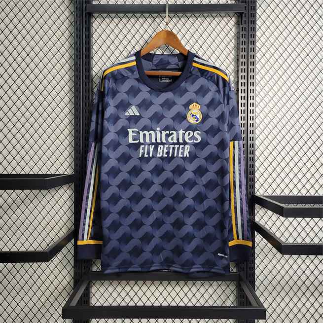 23-24 Real Madrid away long sleeved size S-3XL