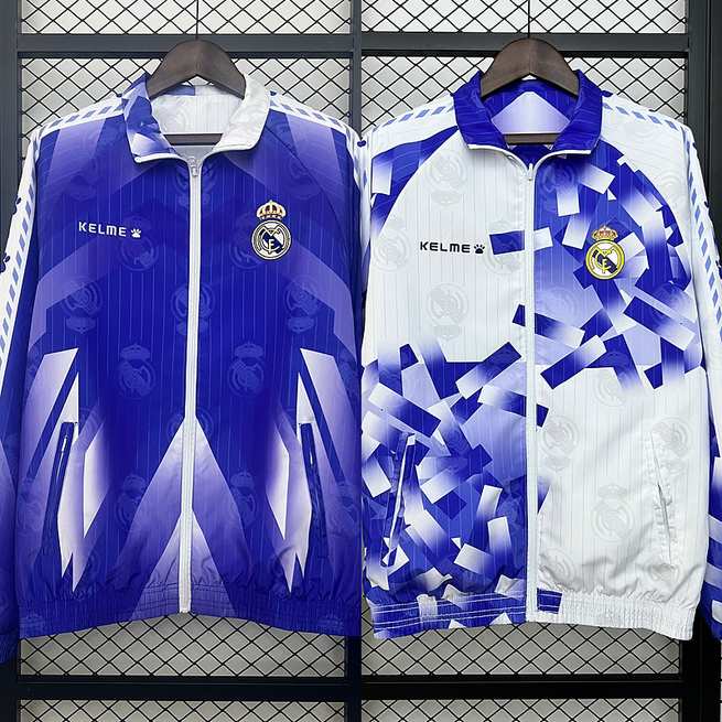 24-25 R MAD blue and white revisible windbreaker