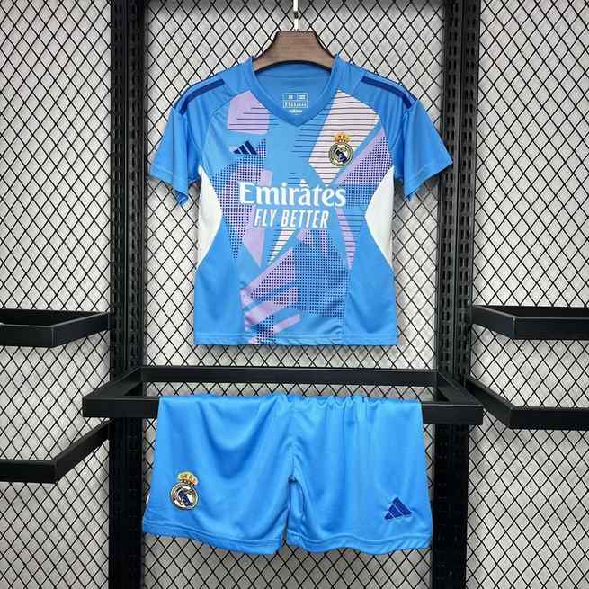 24-25 R MAD blue goalkeeper kid kit