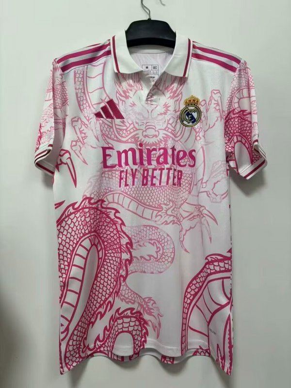 Maillot de football 25-26 R MAD rose et blanc dragon