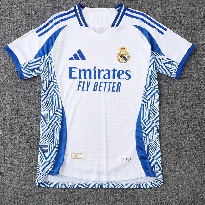 Maillot de football 25-26 R MAD blanc et bleu entraînement