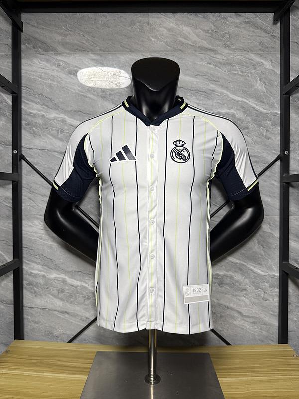 25-26 R MAD white player version baseball jersey