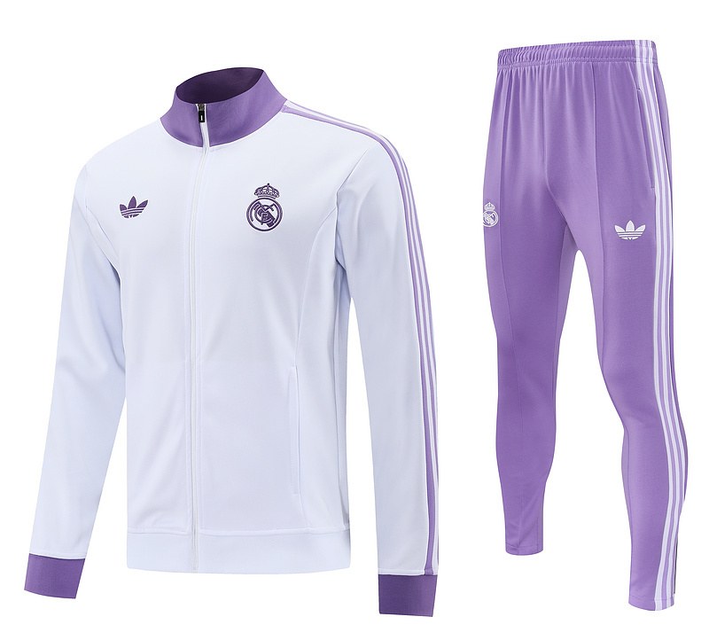 25-26 R MAD whtie and purple jacket suit