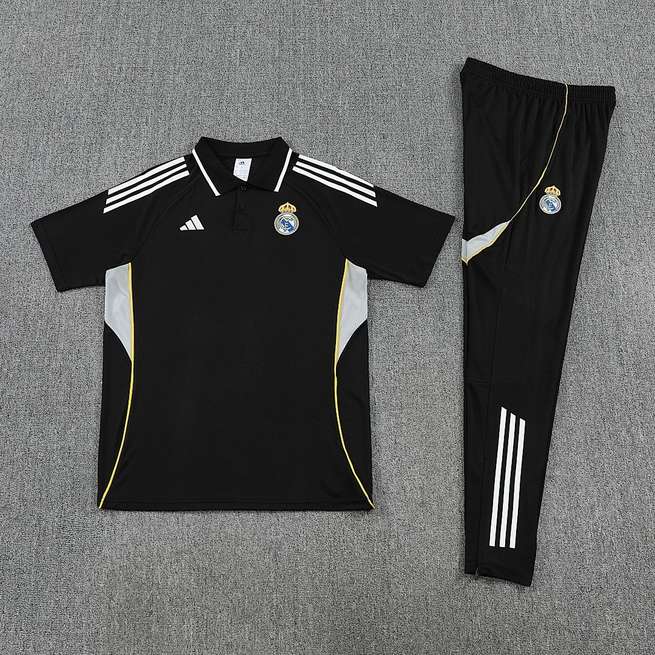 Real Madrid 2025/26 Black POLO Suit