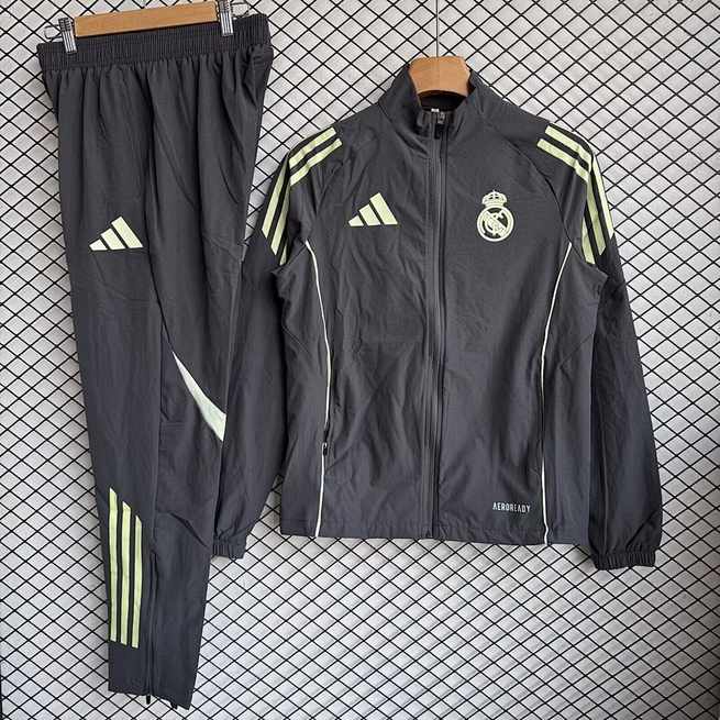 Coupe-vent Real Madrid noir — 2025/26 · tailles S–2XL