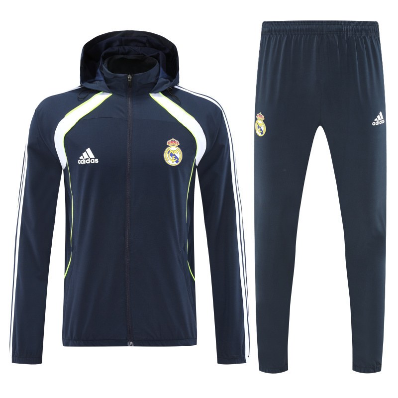 Real Madrid 2025/26 Dark Blue Windbreaker suit S-2XL