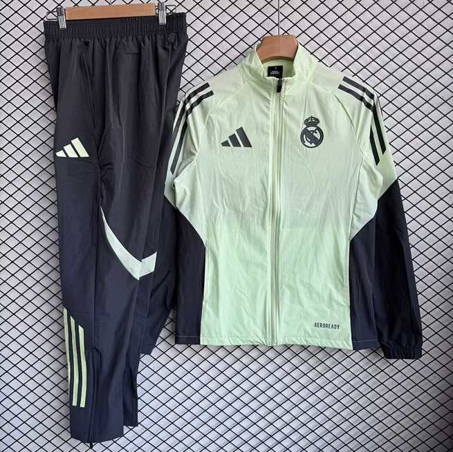 Real Madrid 2025/26 Yellow Windbreaker Suit Size S-2XL