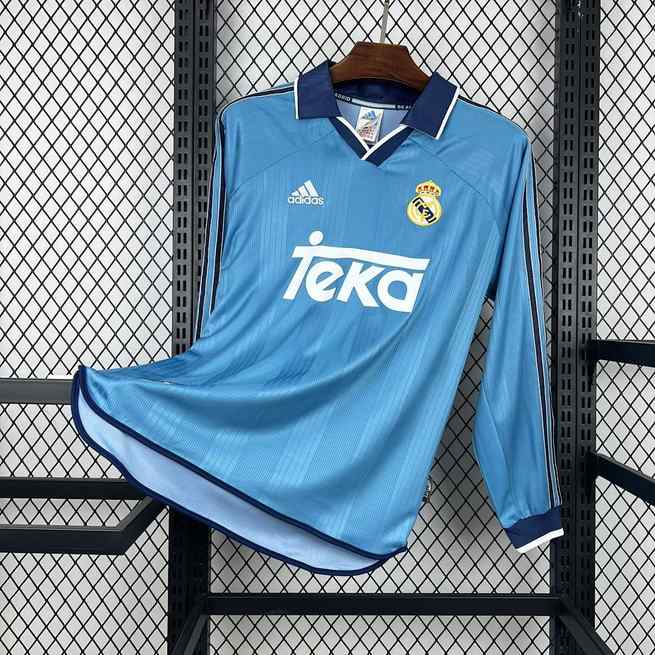 Maillot de football Real Madrid — 1999/00 · Troisième maillot · Rétro · Manches longues