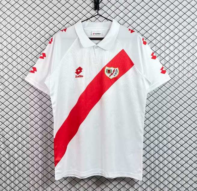 Maillot de football Rayo Vallecano — 1991/94 · Domicile · Rétro · tailles S–XXL