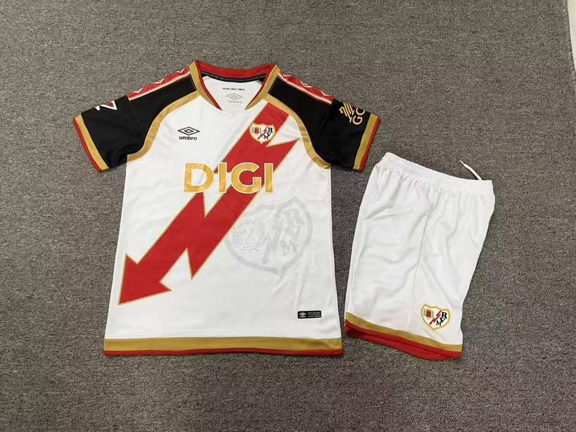 2026/27 Rayo Vallecano Home Kids Kit Size 16-28