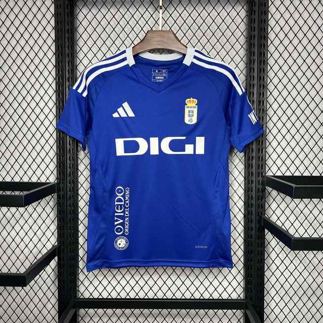 24-25 Real Oviedo home soccer jersey