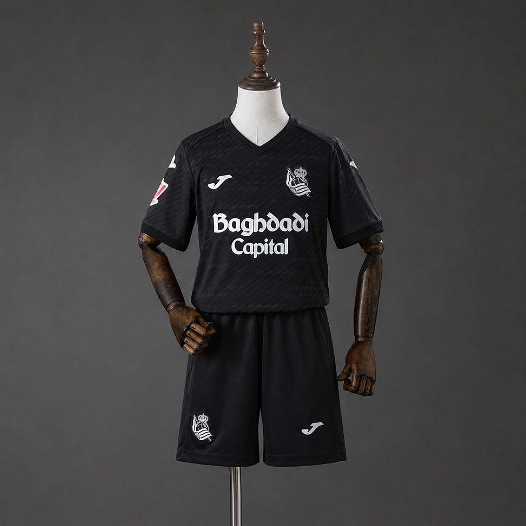 2026/27 Real Sociedad Away Kids Kit Soccer Jersey 16-28