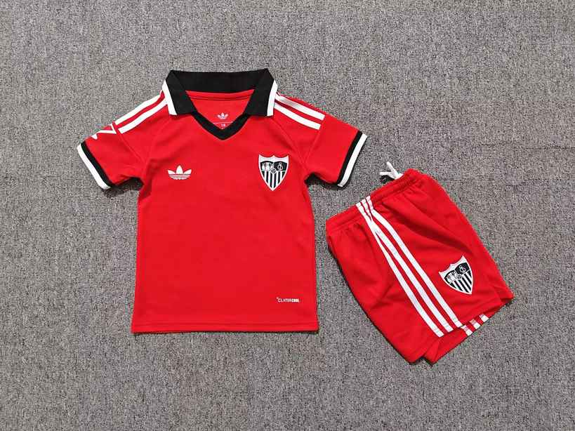 Ensemble de football enfant Sevilla FC — 2026/27 · Extérieur · tailles 16–28